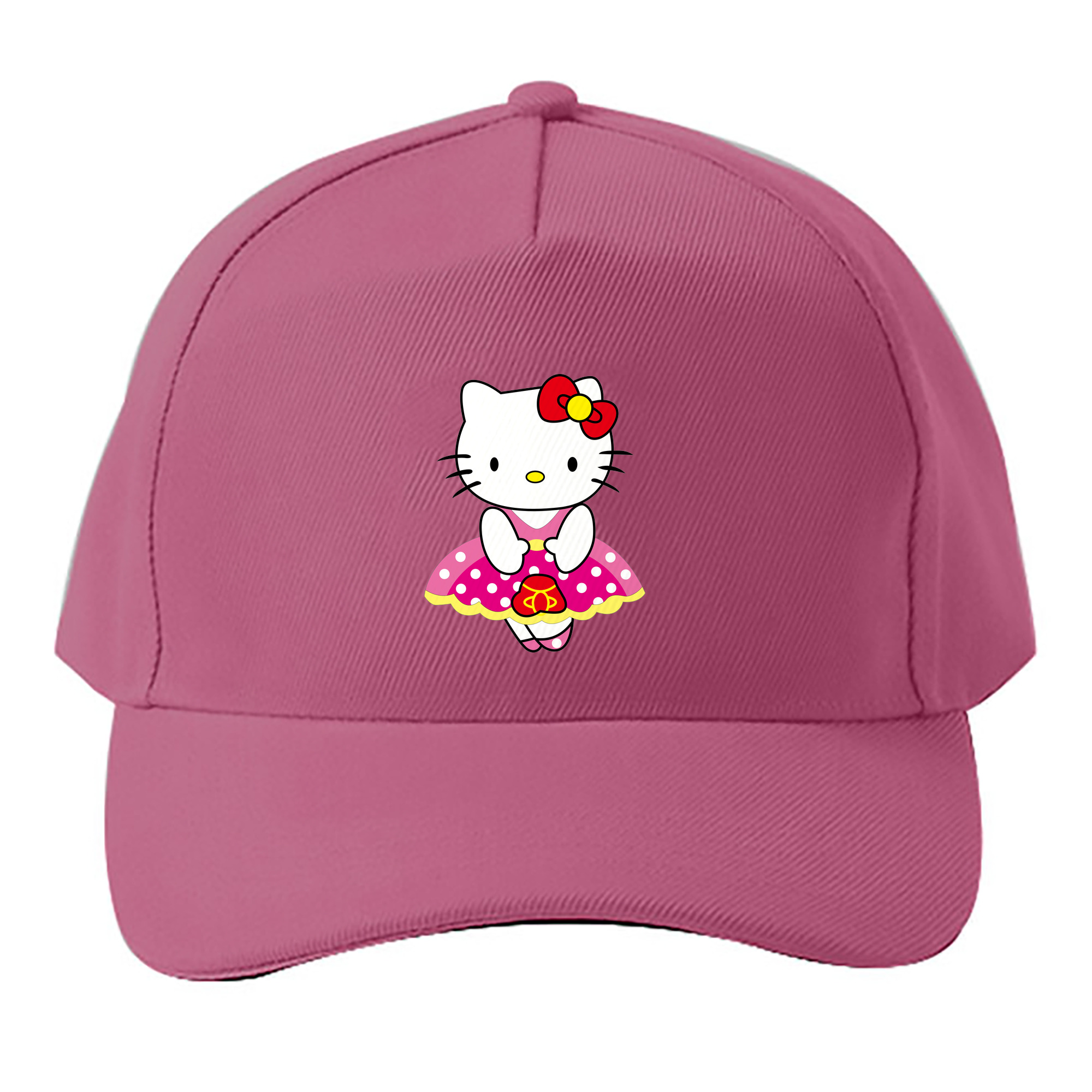 （画像用） Hello Kitty ハローキティ ベースボールキャップ 綿100％ 男女兼用 帽子 スポーツ